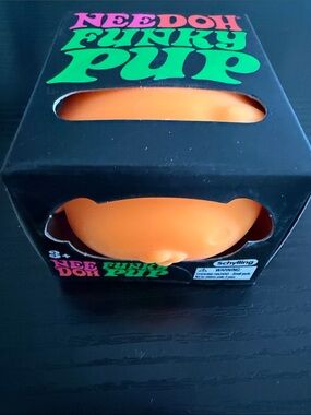 Needoh Funky Pup Orange Squishy